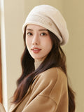 IFOMT Pleated Beret Hat Knitted Hats