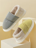 IFOMT Contrast Color Round-Toe Split-Joint Slippers