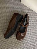 IFOMT Round Cut Round-Toe Split-Joint Mary Janes
