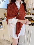 IFOMT Versatile Knitted Triangle Scarf
