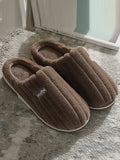 IFOMT Indoor Warm Non-Slip Solid Color Slippers