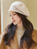 IFOMT Pleated Beret Hat Knitted Hats