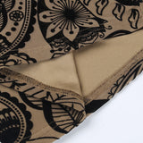 Ifomt Retro Printed Hollow Dress