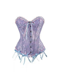 IFOMT Flora Vintage Lace Up Bustier