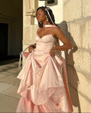 Ifomt Pink Princess Suspender Dress