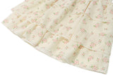 Ifomt Yellow Floral Ruffled Off-shoulder Dress