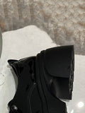 IFOMT Lace-Up Round-Toe Split-Joint Loafers Platform Shoes