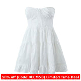 summer outfits inspo XDS Women's Spring Women's New Party Dress White Wrapped Chest Lace Dress