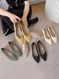 IFOMT Breathable Hollow Solid Color Flat Shoes