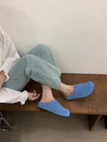 IFOMT Round-Toe Split-Joint Flat Shoes Slippers&Mules
