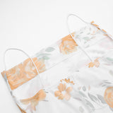 Ifomt Floral Mesh Suspender Dress
