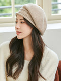 IFOMT Pleated Beret Hat Knitted Hats