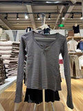 Ifomt Chic Hollow Out Pink Long Sleeve T-Shirt Summer Round Neck Buttons Cotton Slim Sexy Top for Woman Vintage Sweet Cute Y2k Tops