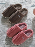 IFOMT Indoor Warm Non-Slip Solid Color Slippers