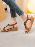 IFOMT Elasticity Open Toe Peep Toe Sandals Wedges & Flatform