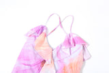 Ifomt Ruffled V-neck Floral Backless Dress