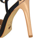 IFOMT Belt Buckle Open Toe Shiny Split-Joint Pumps Sandals Sandals