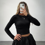 IFOMT Woman Skirt Two Pieces Set Tight Backless Twist Crop Top High Waist Bud Skirt Elegant Suit Solid Lady Autumn Fashion New