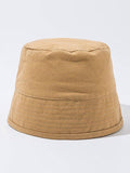 IFOMT Ramie Cotton Solid Color Vintage Fisherman Hat