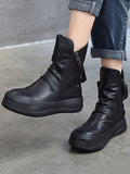 IFOMT Original Irregular Casual Zipper Booties
