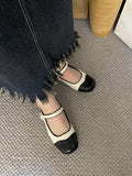 IFOMT Round Cut Round-Toe Split-Joint Mary Janes