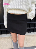 Ifomt 2025 New Lace Trim Straight Mini Skirt Shorts Woman Spring High Waist Fashion Short Casual Streetwear Preppy Style Y2k Skirts