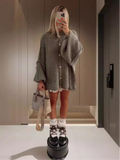 IFOMT Casual Button Cardigan Sweater