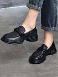 IFOMT Round-Toe Solid Color Square-Toe Shoes
