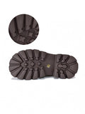 IFOMT Vintage Cow Leather Mid Heels Height Boots