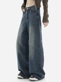 IFOMT Blue Wash Baggy Boyfriend Jeans