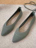 IFOMT Breathable Hollow Solid Color Flat Shoes