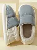 IFOMT Contrast Color Round-Toe Split-Joint Slippers
