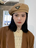 IFOMT 3 Colors Vintage Solid Color Woolen Beret Hat