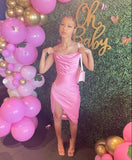 IFOMT Homecoming Dress Party Outfits Princess 17th Birthday Dresses Pink Slit Birthday Dress For Teens P357