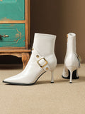 IFOMT Pointed-Toe Split-Joint Boots Pumps