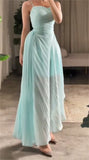 Ifomt Customized  Exquisite Spaghetti Sheath Cocktail  Fold Draped Chiffon Occasion Evening Gown vestidos de fiesta	 فساتين سهره نسائ