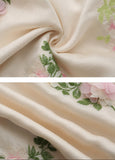 Ifomt Backless Flowers Ruffle Dress