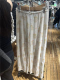 Ifomt Cute Angel Baby Print Long Pant Woman Autumn Cotton Drawstring High Waist Casual Straight Trousers Sweet Cartoon Home Sweatpants
