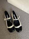 IFOMT Round Cut Round-Toe Split-Joint Mary Janes
