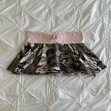 Ifomt Summer Y2K vintage leopard-print ruffled low-rise mini skirt for ladie Camo skirt aesthetic Elegant fashion for party streetwear Casual Outfit