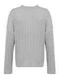 IFOMT Button V-Neck Oversized Knit Cardigan