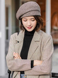 IFOMT Personality Striped&Plaid Beret Hat