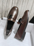 IFOMT Shallow Cut Square-Toe Loafers