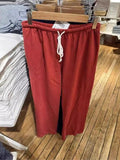 Ifomt Red Drawstring Elastic Waist Oversized Retro Trouser Woman Casual Wide Leg Pant Loose Y2K Harajuku Sweatpants Cototn Blend