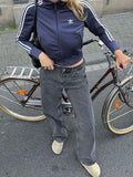 IFOMT Mid Waist Loose Fit Jeans