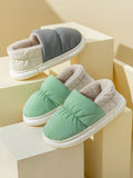 IFOMT Contrast Color Round-Toe Split-Joint Slippers
