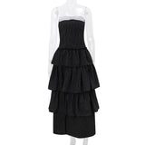 IFOMT Side Slit Off Shoulder Dress For Women Sexy High Waist Bodycon Long Cupcake Dress Femme Party Elegant Slim Evening Dress