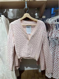 Ifomt Solid Color Pink Twist Knit Women Sweater 2025 New Long Sleeve Slim Sweet Chic Autumn Jakcets Retro Y2k Female Coats Winter Top