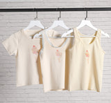 Ifomt Vintage Angel Print Ribbed T Shirt Women Summer Sweet Cute Sleeveless Cotton Short T-shirts Retro Streetwear Y2k Crop Top 2025