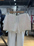 Ifomt Sweet Floral Lace Trim Waffle Vest Shorts Pajama Set Slim Camis +Elastic Straight Short Pant Chic Cute Home 2 Piece Sets Y2K New